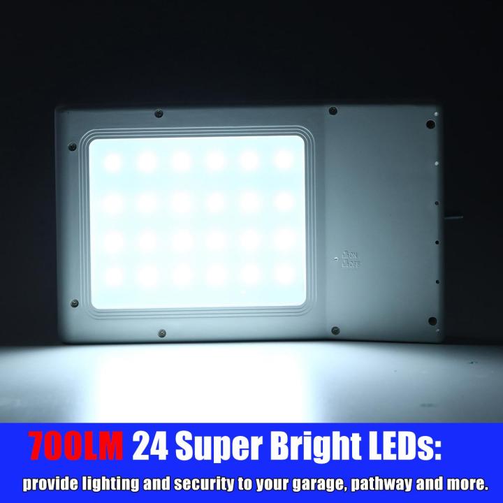 【Best  Discounts】30W 500LM 24LED Solar Wall Light PIR Motion Outdoor Garden Walkway Security Lamp