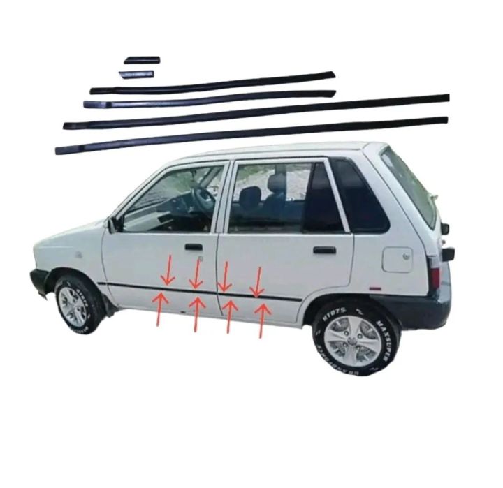 Suzuki Mehran Body Moulding / Body Rubber / Door Rubber Black Colour For New model