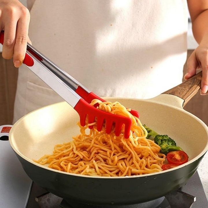 Pasta Clip Food Comb Spaghetti Tongs Pasta Salad Bread Clip Food Holder for Cooking Pasta Restaurant
