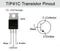 Pack of 10 - 5 Set (TIP41C NPN 5Pcs + TIP42C PNP 5Pcs) TIP41C TIP42C Transistor 6A 100V TO-220. 