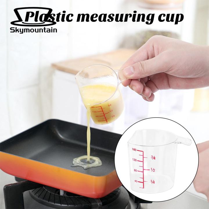 Rice Measuring Cup 180ml Plastic Rice Measuring Cup with Handle Easy Storage Compact Cooking Tool for Exact Measurement Precision Rice Cup Measuring Cup Compact Kitchen
