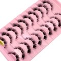 Invisible Band Segmented Lashes 3D Clear Band Lashes Natural Look Wispy Mink Eyelashes Fluffy Cat Eye Lashes individual Eyelash. 