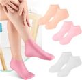 Silicone Moisturizing Gel Heel Socks – Unisex, Hydrating Foot Care, Anti-Crack Heel Pads. 