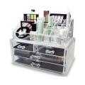 Acrylic Cosmetic Organizer Makeup Holder Display Jewellery Storage Case With Drawer. 