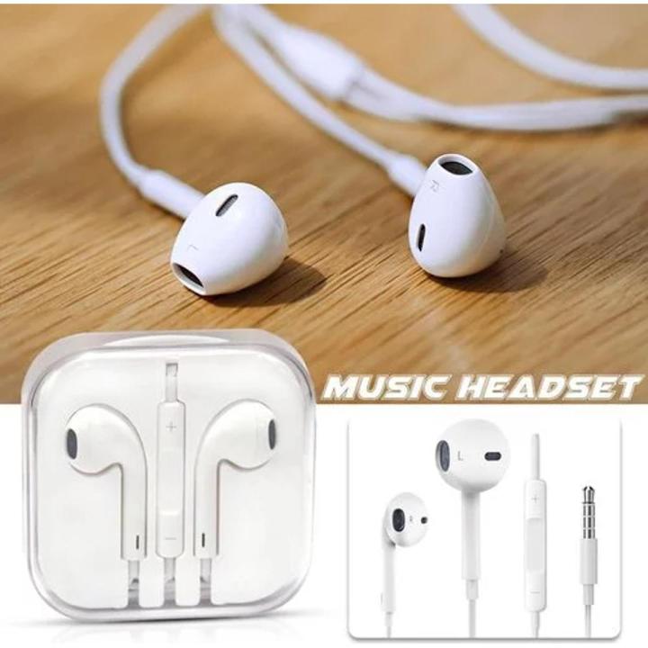 Stereo Earphones Earpods Handsfree 3.5mm  Handsfree Earphone Stereo Headset mic for/And All Smart Phones Wired Headset compatible with samsung , Huawei..