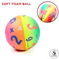 Alsimba 1 Pcs Digital Numbers Rainbow Soft Foam Balls for Kids - High Density Foam Ball For Over 3 Years Old Kids Soft Lightweight Easy To Grip Indoor Training Ball. 
