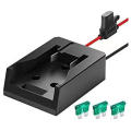 Power Wheels Battery Adapter Power Wheel Adapter with Fuse & Wire Terminal Battery Adapter 14 AWG Plastic for 20V Battery. 