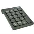 minin black USB Wired Numeric keypad 19 keys external digital pad numpad keyboard. 