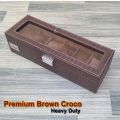 6 Slots High Quality PU Leather Watch Display Storage Box Smart Watch Organizer Box Smart Watch Case. 