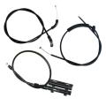 3PCS Engine Hood Release Cable Bowden Cable Kit for BMW E65 E66 7Er 51237197474. 