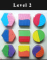 Wooden Geometric Shapes Puzzle Level 2. 
