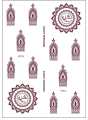 Fashion Stickers Temporary Water Proof Henna Tattoos/ Mehndi Stickers. 