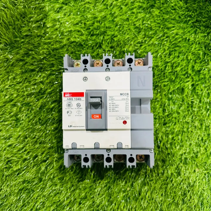 LS Industrial Meta MEC ABE 104b 100A Circuit Breaker 100AF 4P Ui 690V ...