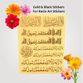 RESIN ART TRANSPARENT STICKERS (GOLD & BLACK). 