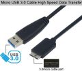 Data Transfer Cable USB 3.0 Type A Male To Micro B Male Data Cable For External Hard Drive Cable 3ft. 