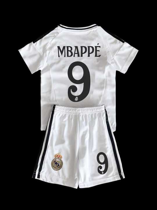Original Mbappe Full Kit For Kids Real Madrid - Available