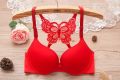 GlamourSecrets Butterfly Style Bra For Women's Front Open Padded Bras For Bridals Push Up Style Front Open Bra For Girls. 