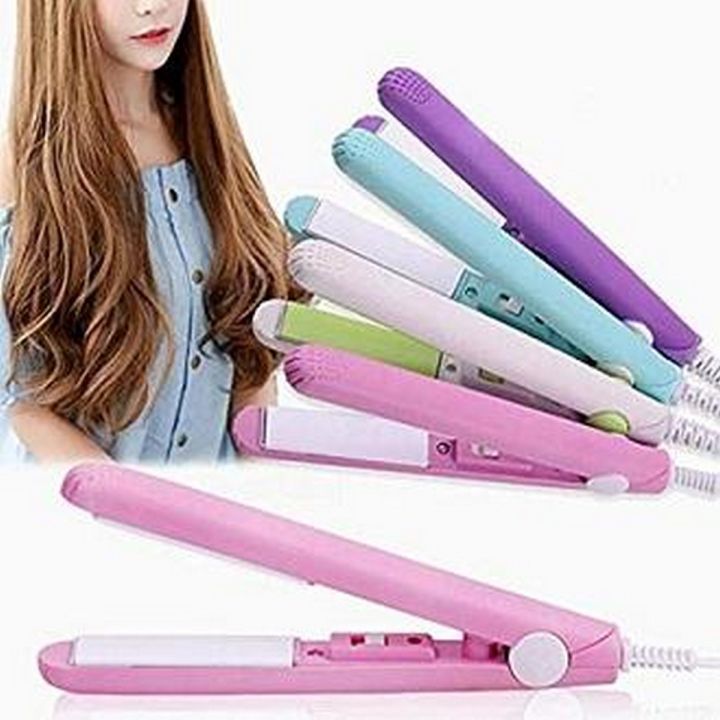 Electronic Fast Hair Straightener Portable Mini Hair Flat Iron
