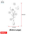 Red and Black Wooden Vase - Premium Quality Home Decoration Piece for Wall and Room Decor. 