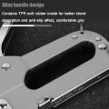 Openness - 3 in 1 Heavy Duty Manual Staple Gun for Upholstery, Fixing, Material, Decoration, Carpentry, Furniture. 