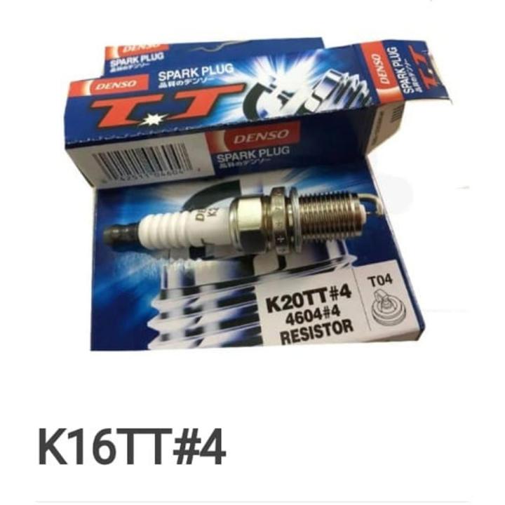 Denso Double tip spark plug K16TT or K20TT made in Indonesia for xli, gli, liana, baleno, apv, santro