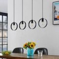 Hoop Single Pendant Ceiling Lamp | Ring Shape Hanging Lamp | Ceiling Light | Pendant Lamp for Home Decor | Stylish Ceiling & Pendant Lighting | Room lights | Led bulbs (Bulb Not Included). 