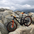 Bicycle Model Mountain Bike Decor Bicycle Art Metal Bicycle Biking Gifts for Cyclists Home Desktop Decoration Ornaments 17.5 X 9.5 X 6.5cm. 