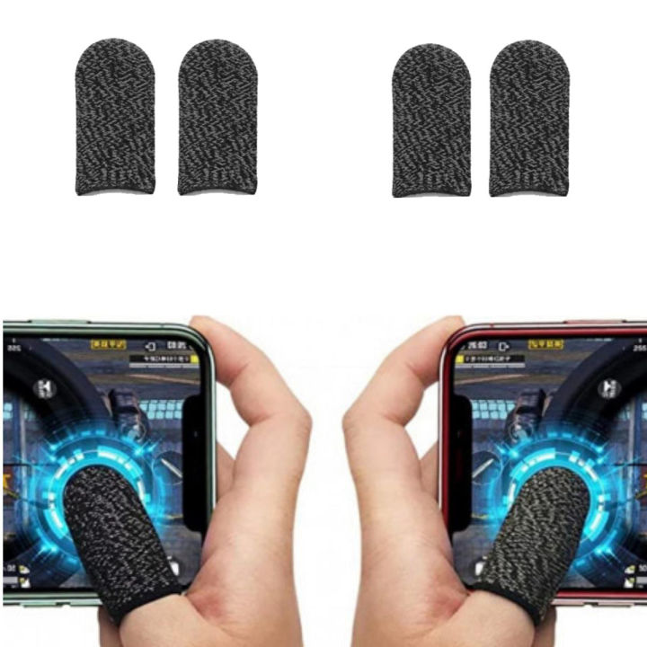 2 Pair / 4 Pcs Pubg Thum Gloves Pubg Finger Sleeve Pubg Mobile Gaming Pubg Accessories Controller For Pubg Triger Trigger Gamepad