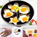 YM Traders 4pcs/Set Stainless Steel Fried Egg Shaper Egg Pancake Ring Mould Mold Kitchen Cooking Tools. 