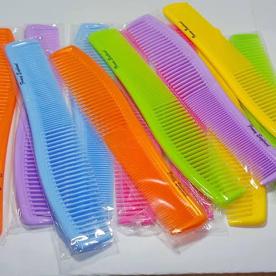 Pack of 6 Hair comb Fancy Comb England