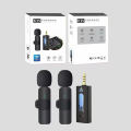 Wireless MIC AUX 3.5mm Mic K35 / K15  Wireless Single/Double Microphone For Interview, Vlogging , Podcast. 