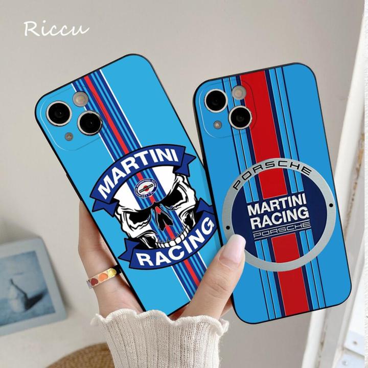 Martini racing Phone Case For iPhone14 11 12 13 7 Case For iPhone14promax 11 Pro Max X XS XR XS MAX 8 7 Plus phone Covers