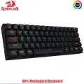 Redragon K530 Pro Draconic 60% Compact RGB Wireless Gaming Mechanical Keyboard, 61 Keys Tenkeyless Designed 5.0 Bluetooth with Red Switches for PC, Tablet, Cell Phone. 