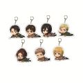 MT Buy at least two pieces Anime Peripherals attack on titan Acrylic Keychain Pendant Ready Stock Schoolbag Creative Eren Yeager Mikasa Ackerman Armin Arlert Levi Ackerman Scout Regiment Scout Legion Erwin Smith. 