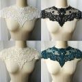Embroidery Lace Neck Collar Sewing Applique Wedding Gown Bridal Dress Fabric Craft DIY. 