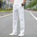 Cotton Jeans Pants for Boys in White color - Regular and Formal Wear Pants. 