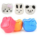 3Pcs Kitchen Sushi Mold Cartoon Bear Rabbit Rice Ball Mold DIY Bento Maker Tool Layor. 