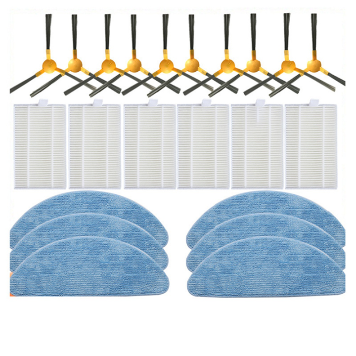 1Set Replacement Accessories for ABIR X5 X6 Genio Navi N600 Robotic Vacuum Cleaner Replacement Spare Parts Accessories Side Brush Hepa Filter