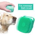 Pet Dog Shampoo Brush 2.7oz 80ml Cat Massage Comb Grooming Scrubber Brush for Bathing Short Hair Soft Silicone Rubber Brushes. 