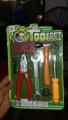 Tool Set Toy 7 Pieces for 3 Plus Old Kids Plastic Multicolor. 