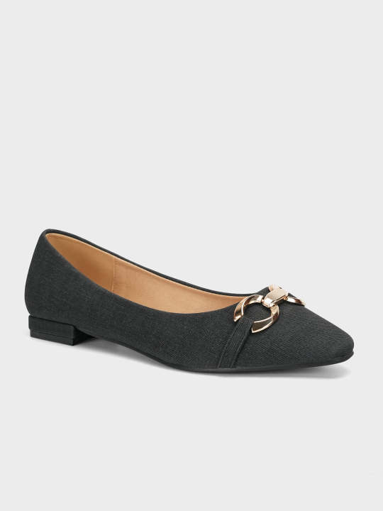Unze London Women's "BOZICA" Decorated Casual Pumps For Women - Ballerinas For Women