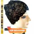 Pack of 4 Hijab Net Cap LADIES LACE BANDS NET - BONNET - BONE - HIJAB UNDER SCARF Arab Cap Fashion Black Net hijab Cap women fashion inner cap. 