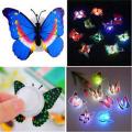 Pack of 3 Glow In The Dark LED Butterfly Night Light Color Changing For Kids. 
