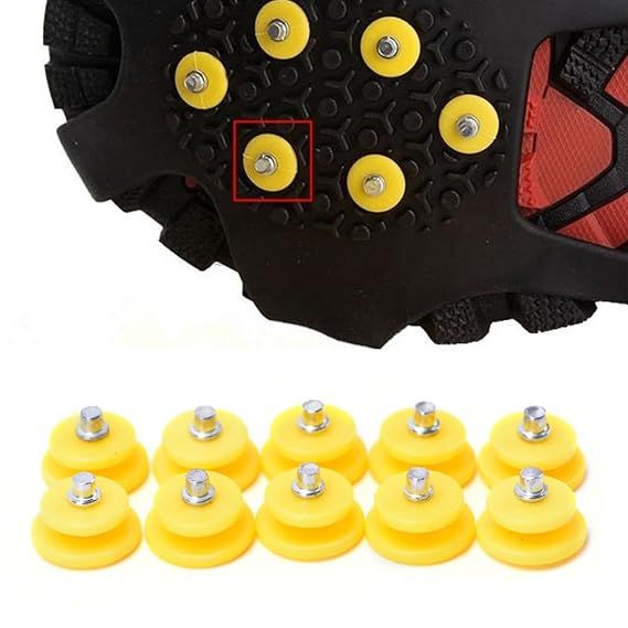 Alcoa Prime 10X Ice Snow Climbing Anti Slip Shoe Spike Crampon Grips Cleats 10-Stud PTCA
