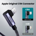 UGREEN USB C iPhone Charge Cable MFi Certified - 90 Degree USB C to Lightning Cable PD 20W Compatible with iPhone 13/13 Pro/13 Mini, iPhone 12/12 Pro/12 Pro Max, iPhone 11/8 Plus, iPad, AirPods Pro. 
