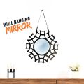 Stunning Wall Hanging Mirror Hanging Hooks - Rope Hanging Shelve for Bed Room - TV lounge - Rustic Wall Hanging Mirror with Rope. 
