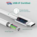 PD20w Fast Charging Cable USB to Type C Lightning IPhone 14 Charger Long Lightning Cable Fast Charging Cord High Speed Data Sync. 