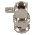 BNC Male Plug Right Angle Crimp for RG58 RG400 RFC195 RF Coax Adapter connector,silver. 