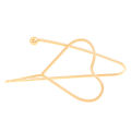 European and American Simple Vortex Geometric Heart Shape Palm Ring Simple Opening Bracelet Ring Bracelet Suit Cross-Border Sold Jewelry. 