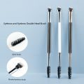 Eyebrow Brush Eyelash Comb makeup brushes Dual Ended Angled brush Spoolie brush 2 in 1 Lash eyebrow brush set makeup tool. 